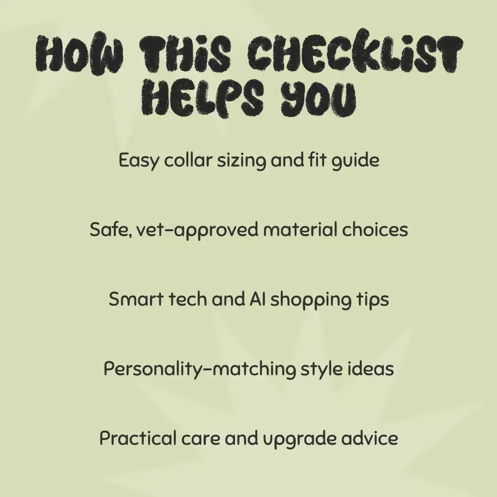 Your Checklist to Picking the Perfect Dog Collar | Printable Guide on How to Choose the Right Collar for Your Dog | Pet Care Digital Download for Dog Owners