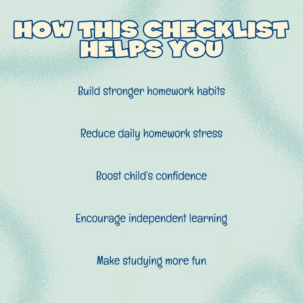 Helping Kids with Homework | Digital Download Guide for Parents | Structured Homework Routine, AI Learning Support, Checklists & eBook for Stress-Free Study Time