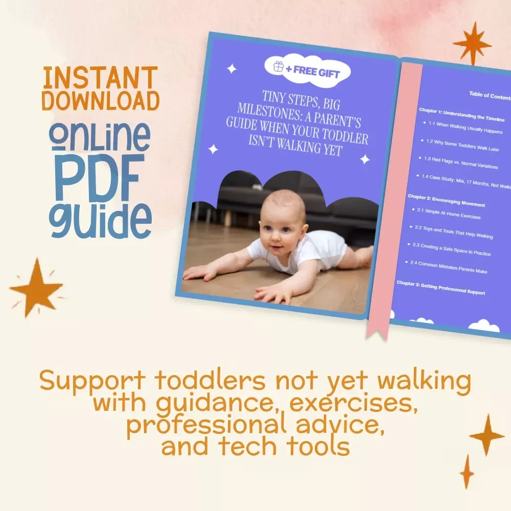 Tiny Steps, Big Milestones: A Parent’s Guide When Your Toddler Isn’t Walking Yet | Digital Download Guide with Practical Tips, Exercises & Support for Parents Wondering What to Do When Toddler Isn’t Walking Yet