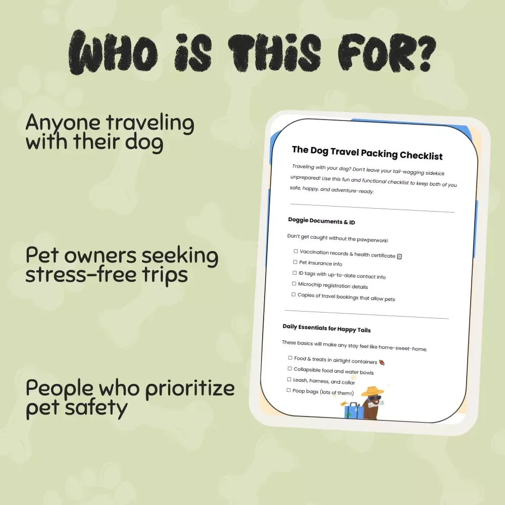 The Dog Travel Packing Checklist - The Ultimate Guide for Pet Owners Traveling with Dogs