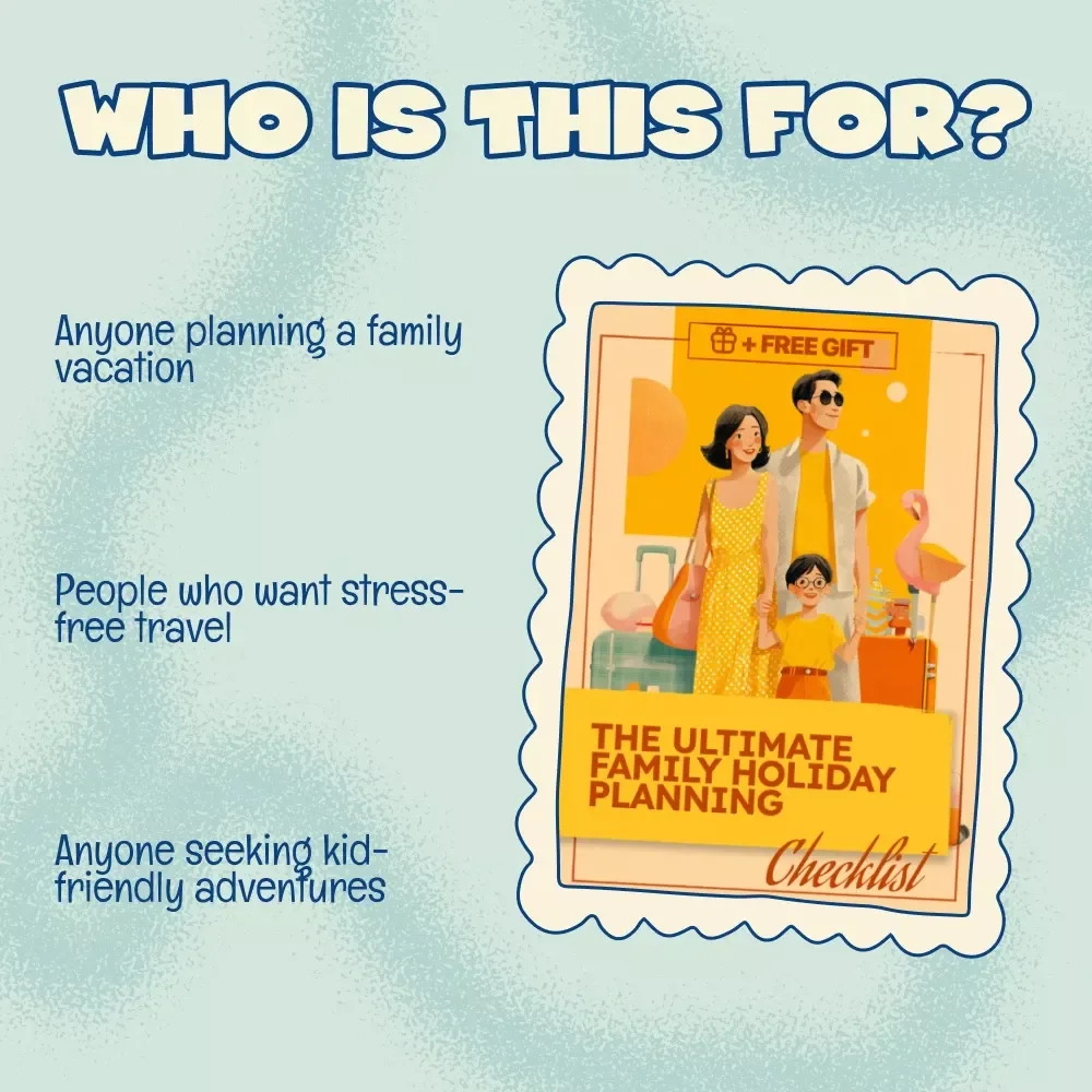 The Ultimate Family Holiday Planning Checklist | Best Way to Plan Family Holiday with Kids | Digital Download Travel Guide & Printable Planner for Families