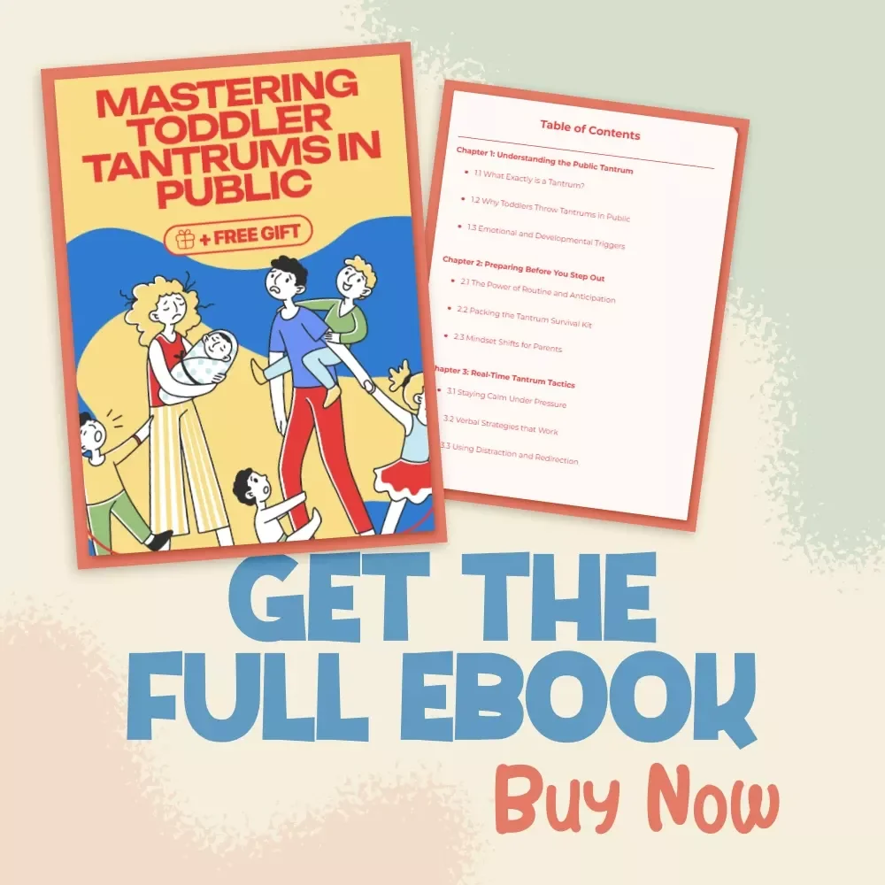 Calm in the Chaos: Mastering Toddler Tantrums in Public | Parenting eBook Guide for Moms, Dads & Caregivers | Digital Download for Toddler Behavior, Gentle Parenting, Emotional Intelligence