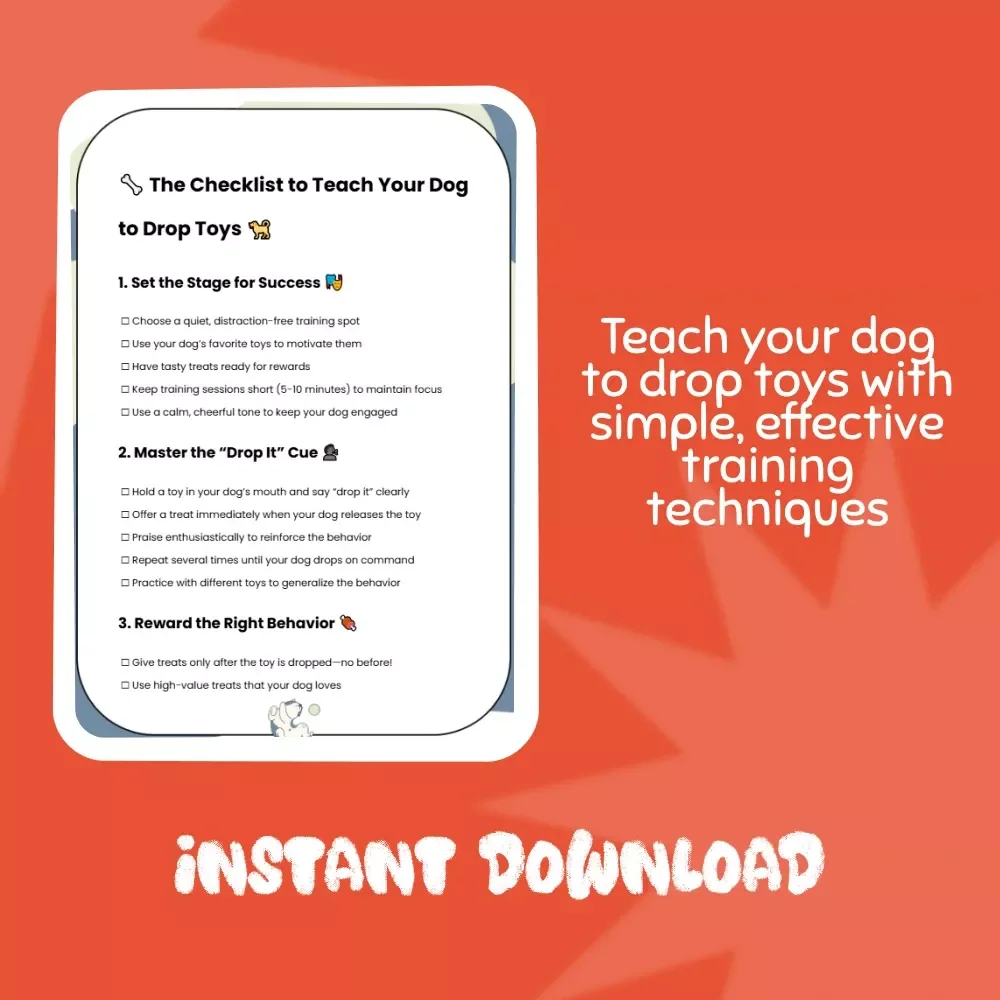 The Checklist to Teach Your Dog to Drop Toys - Best Way to Teach Your Dog to Drop Toys
