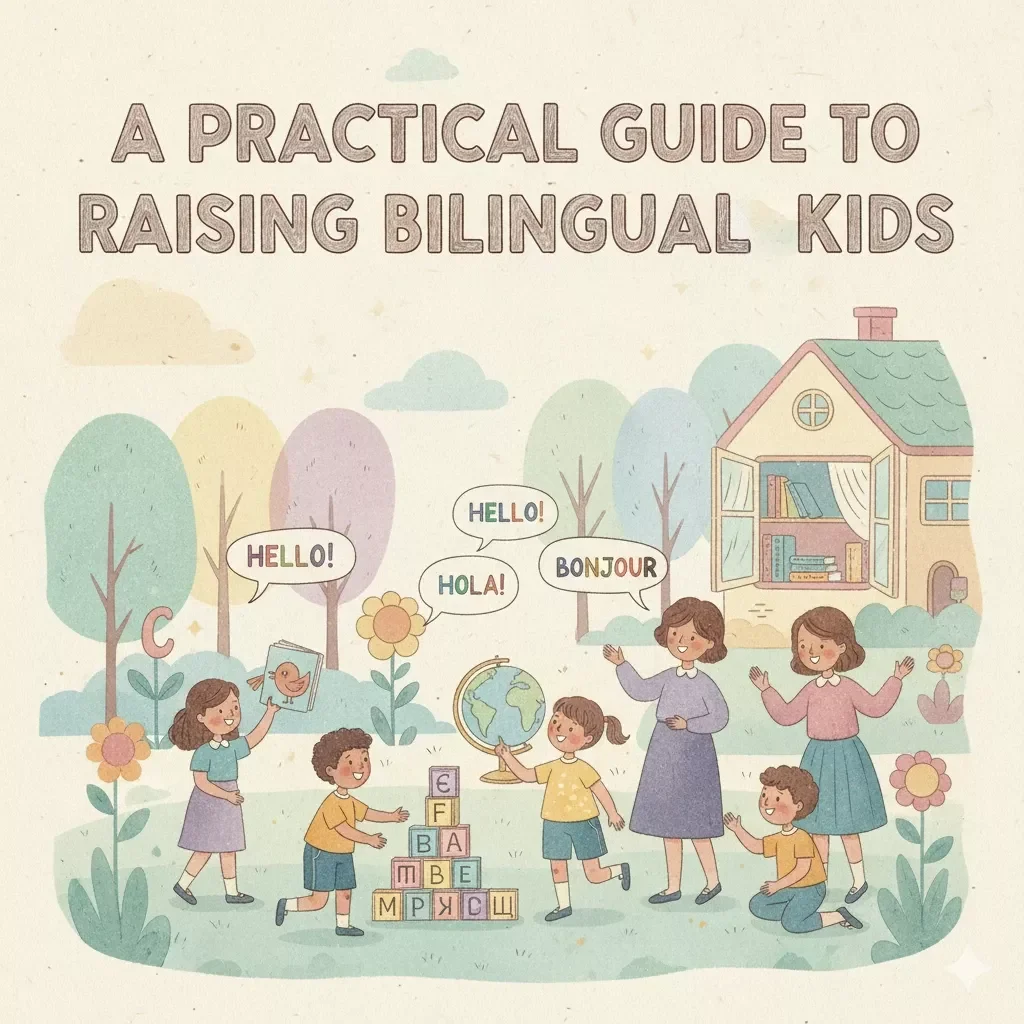 A Practical Guide to Raising Bilingual Kids | eBook for Parents | Tips for Raising Bilingual Kids | Digital Download Parenting Resource