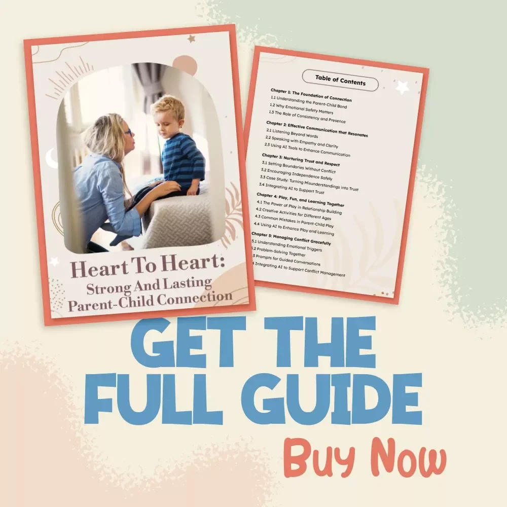 Heart to Heart: Strong and Lasting Parent-Child Connection eBook | Parenting Guide, Communication, Trust, Play, Conflict Management, Family Bonding Digital Download