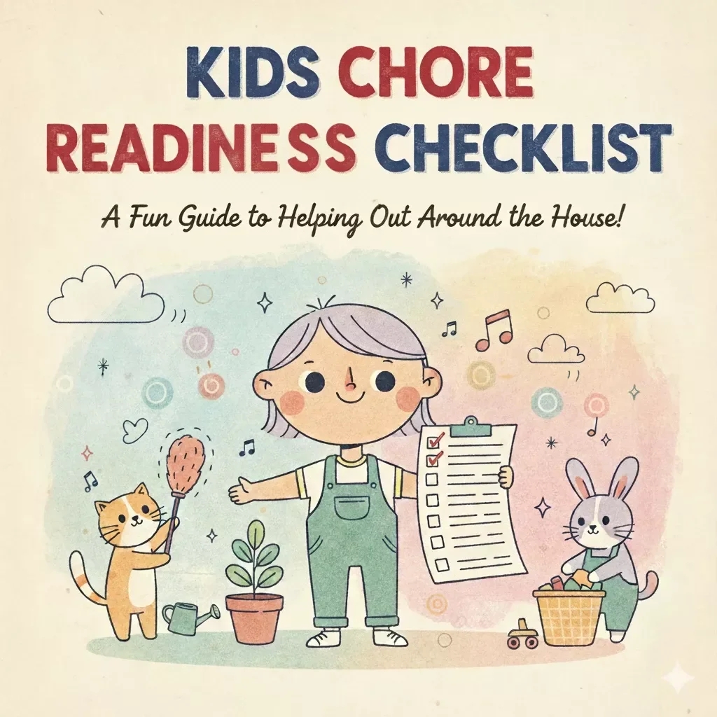 Kids Chore Readiness Checklist | Printable Chore Chart for Children | Age-Appropriate Chores Guide | Digital Download eBook for Parents