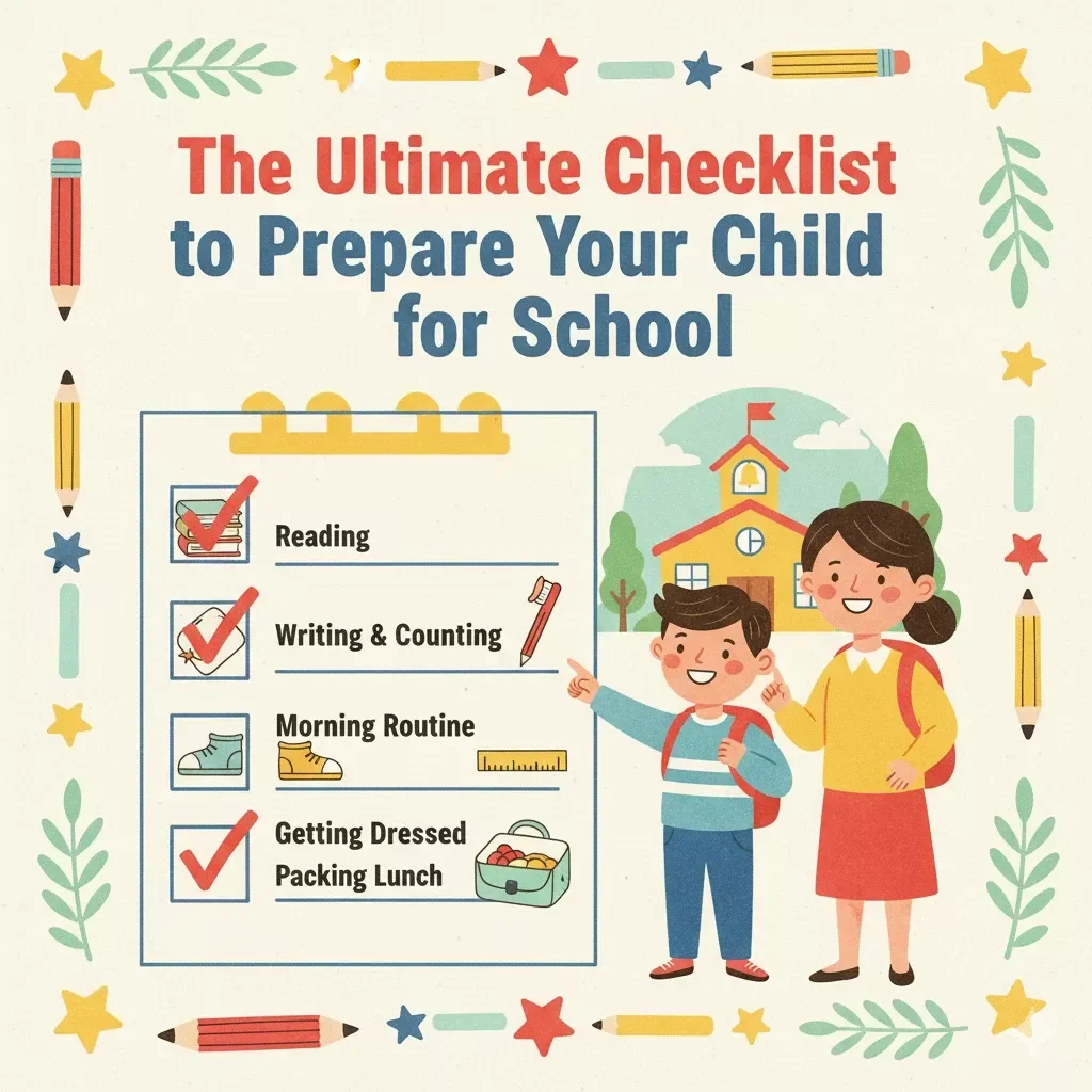 The Ultimate Checklist to Prepare Your Child for School | Back to School Digital Download Guide, Printable eBook for Parents, First Day of School Preparation
