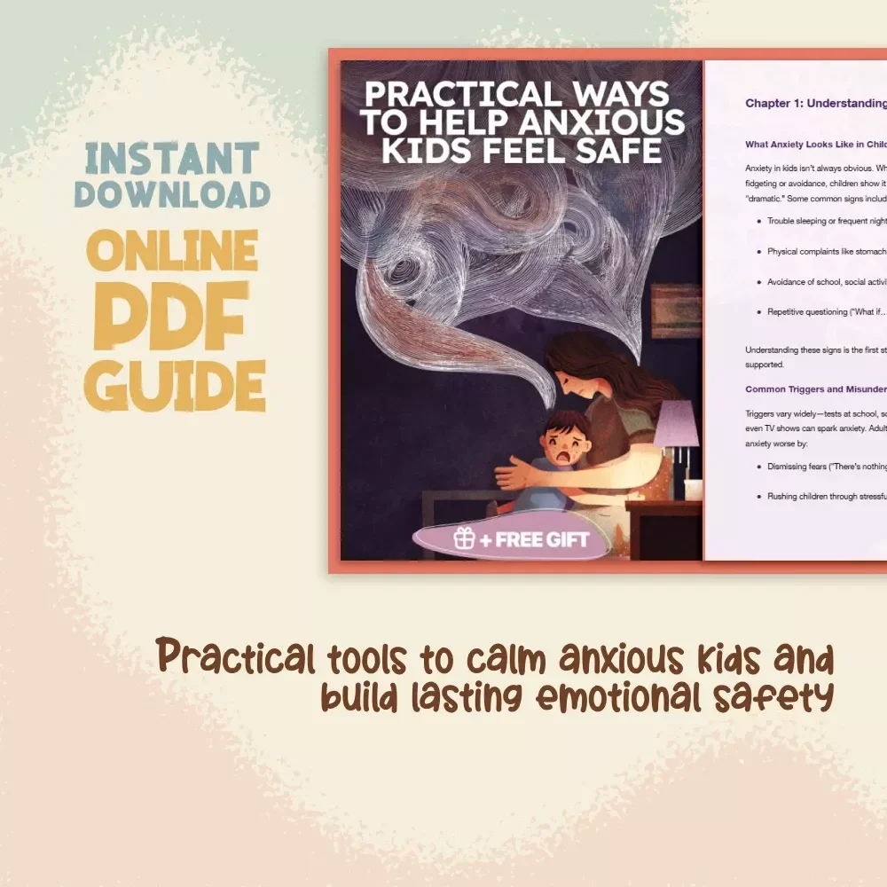 Best Ways to Calm Anxious Children | Digital Guide for Parents & Caregivers | Gentle Techniques, Mindful Routines & Practical Coping Strategies