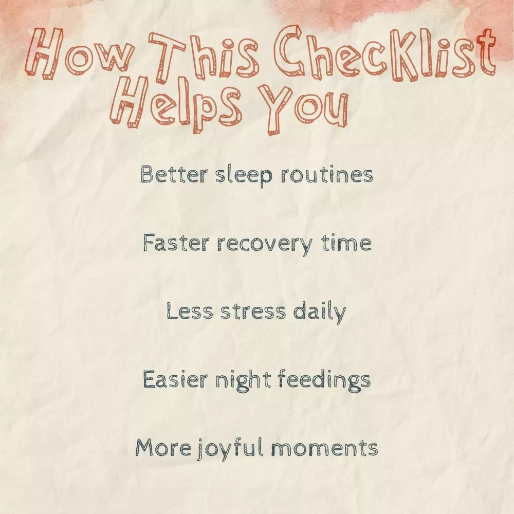The New Parent’s Ultimate Survival Checklist | Digital Download for Sleep-Deprived Moms & Dads | Best Way to Manage Sleep Deprivation as New Parent | Printable Self-Care & Sleep Guide