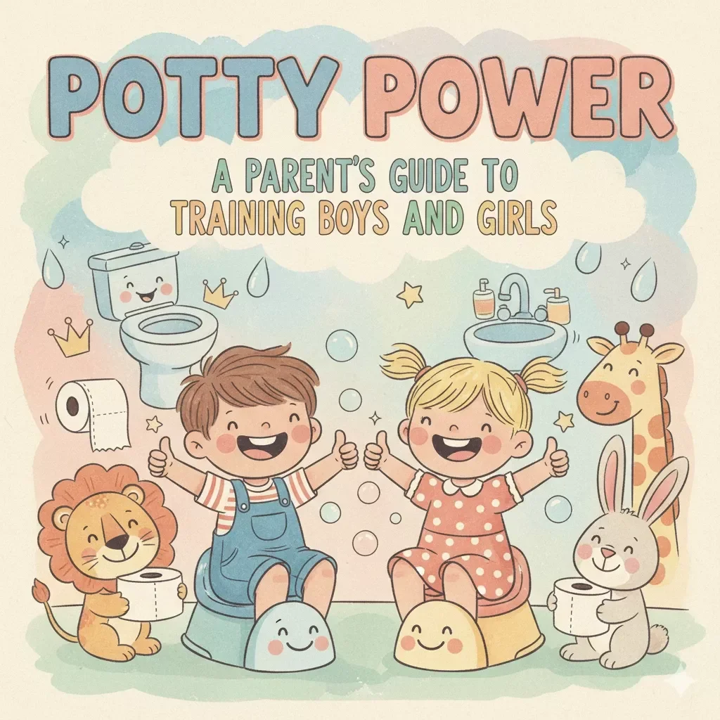 Potty Power: A Parent’s Guide to Training Boys and Girls | Digital Download Guide with Practical Tips for Potty Training Boys vs Girls