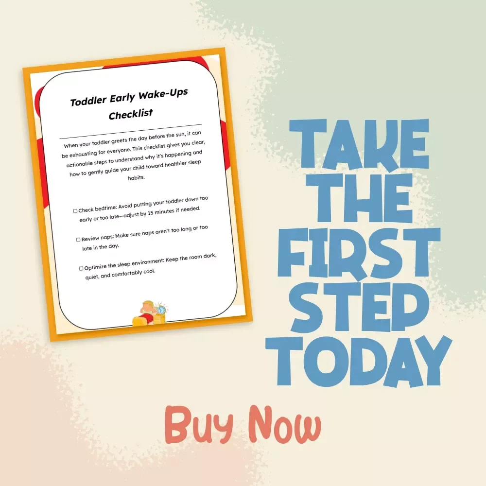 Toddler Early Wake-Ups Checklist | Digital Download Guide for Parents Asking “Why Is My Toddler Waking Up Too Early?”