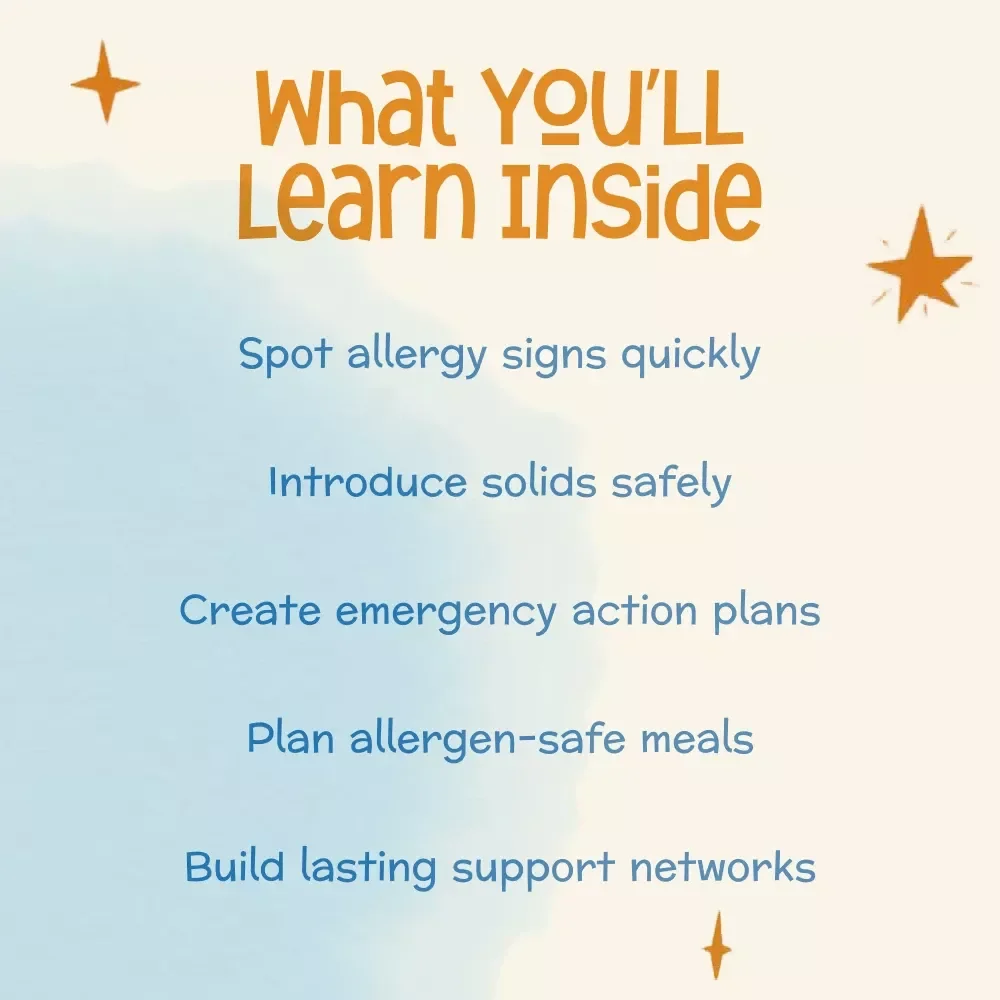 Tiny Tummies, Big Care: A Parent’s Guide to Navigating Infant Food Allergies | Digital Download eBook, Parenting Resource, Allergy Guide