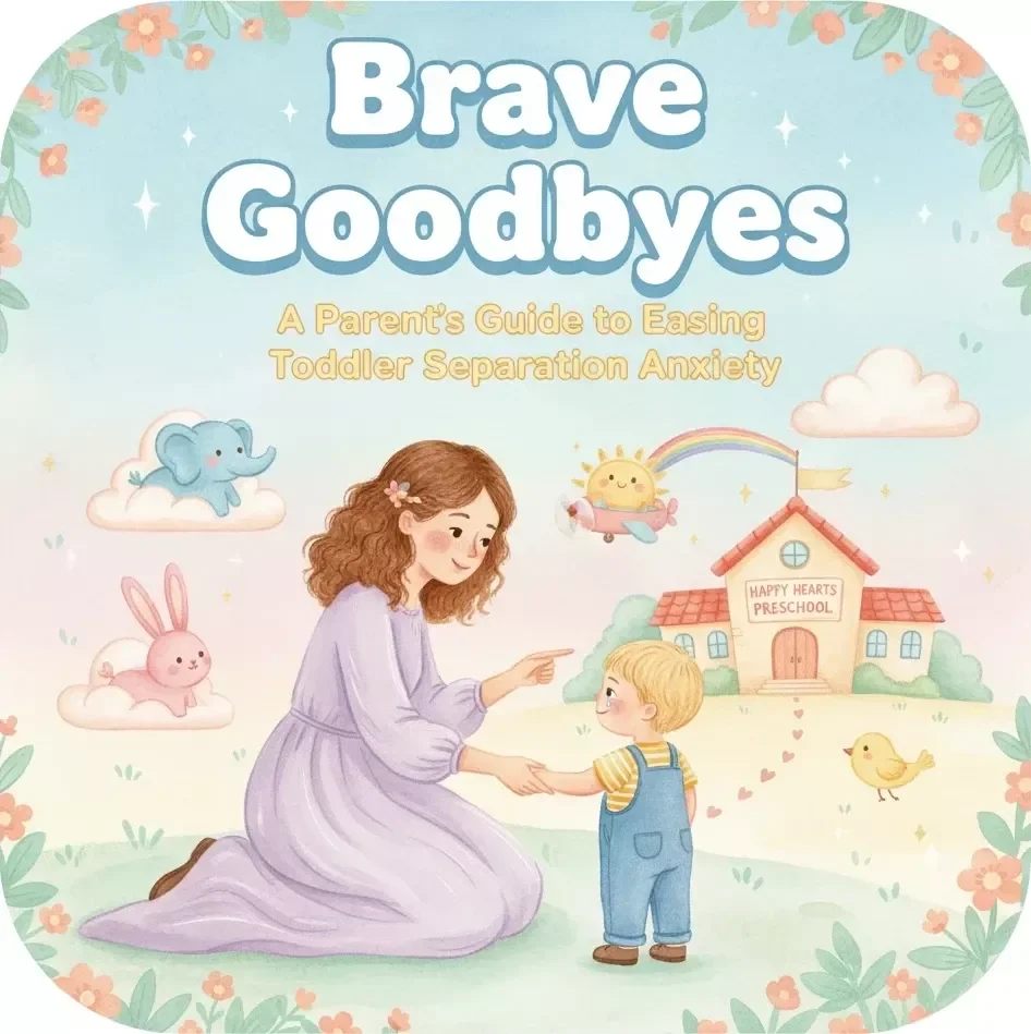 Brave Goodbyes: A Parent’s Guide to Easing Toddler Separation Anxiety | Digital Parenting Guide for Smooth Transitions | Best Way to Handle Toddler Separation Anxiety | Gentle Tips, Routines & Emotional Support Strategies