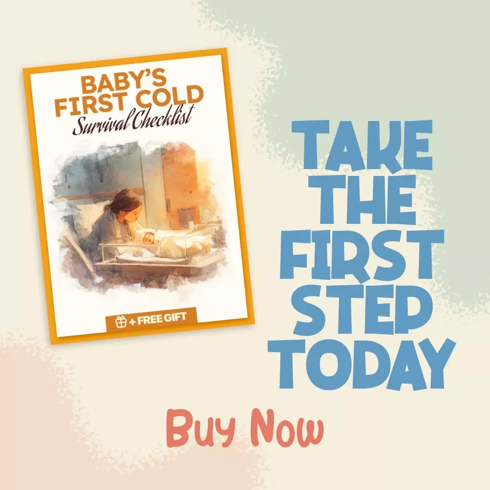 Baby’s First Cold Survival Checklist: Keep Calm & Cuddle On | Printable Digital Download | How to Handle Baby’s First Cold Guide for Parents