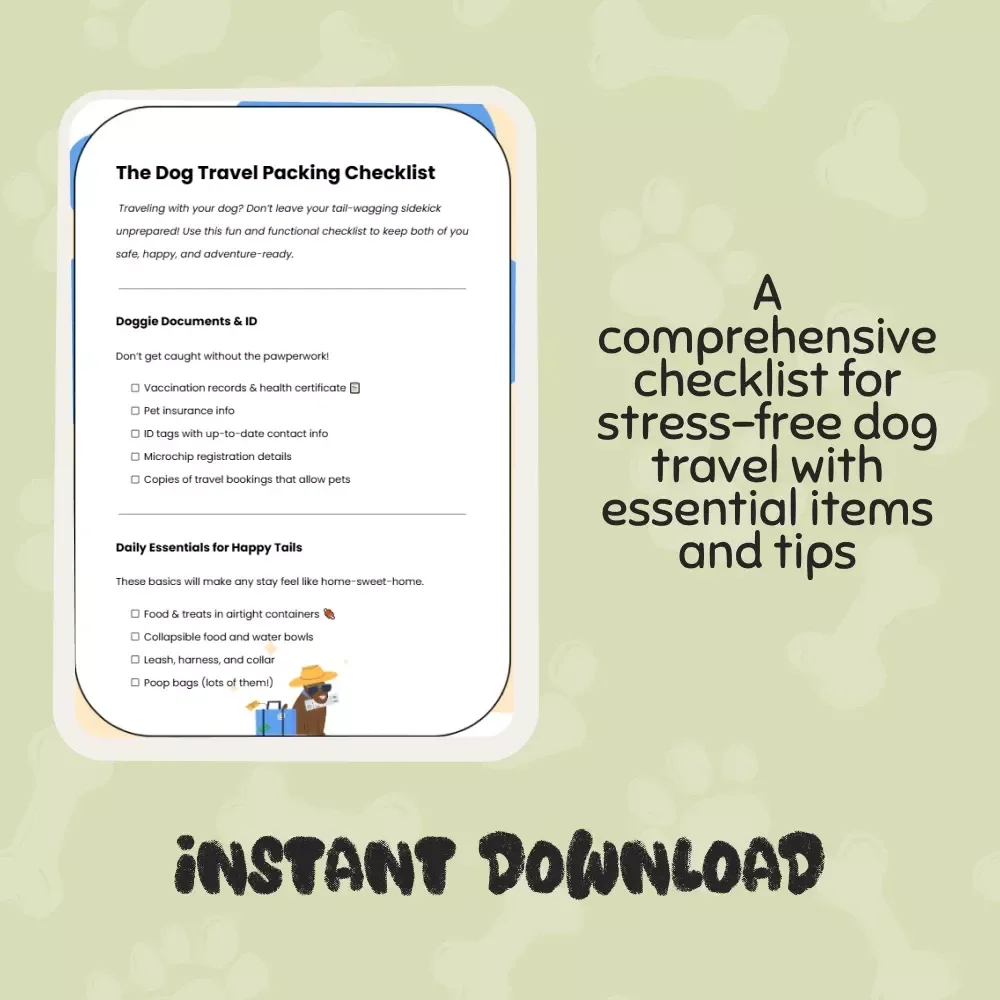 The Dog Travel Packing Checklist - The Ultimate Guide for Pet Owners Traveling with Dogs