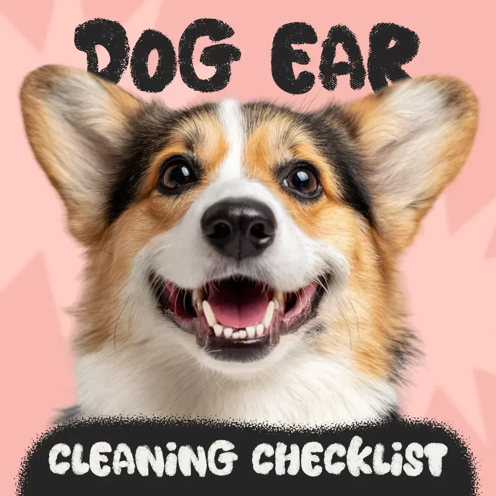 Sparkling Ears: The Ultimate Dog Ear Cleaning Checklist | How to Clean Dog Ears Safely | Printable Pet Care Guide for Healthy, Happy Pups