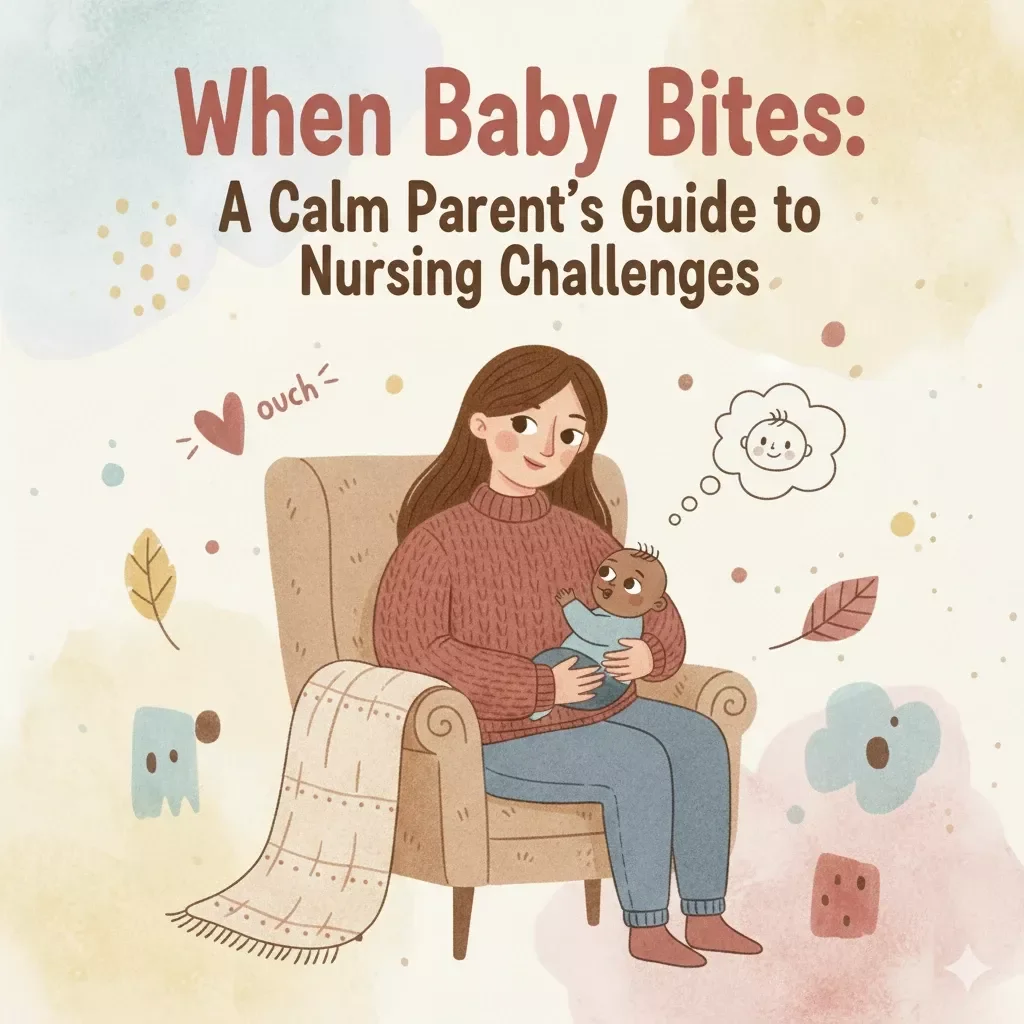 When Baby Bites: A Calm Parent’s Guide to Nursing Challenges | Digital Download | Breastfeeding Support eBook, Teething Help, Nursing Checklist for Moms