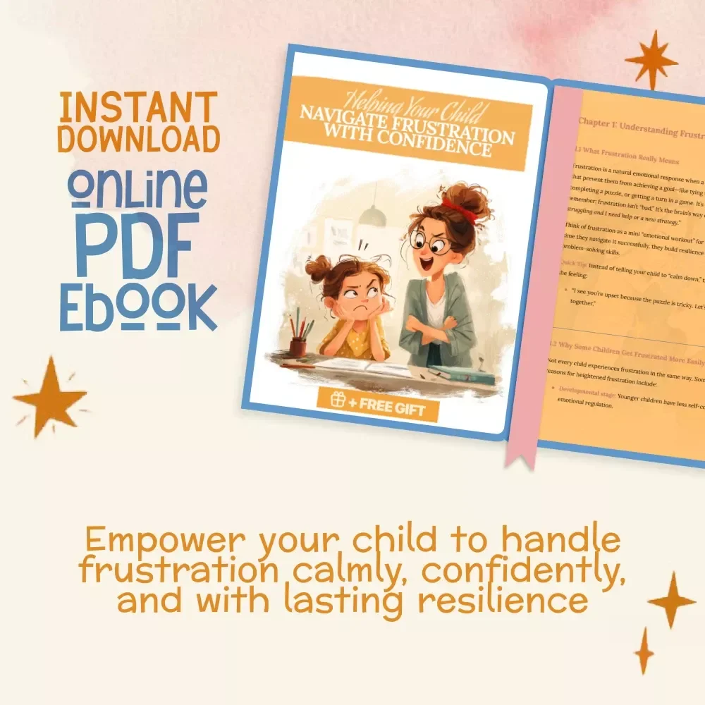 Helping Your Child Navigate Frustration with Confidence | Parenting eBook | What to Do When Child Gets Frustrated Easily | Emotional Regulation Guide for Kids | Mindfulness & Calm Strategies