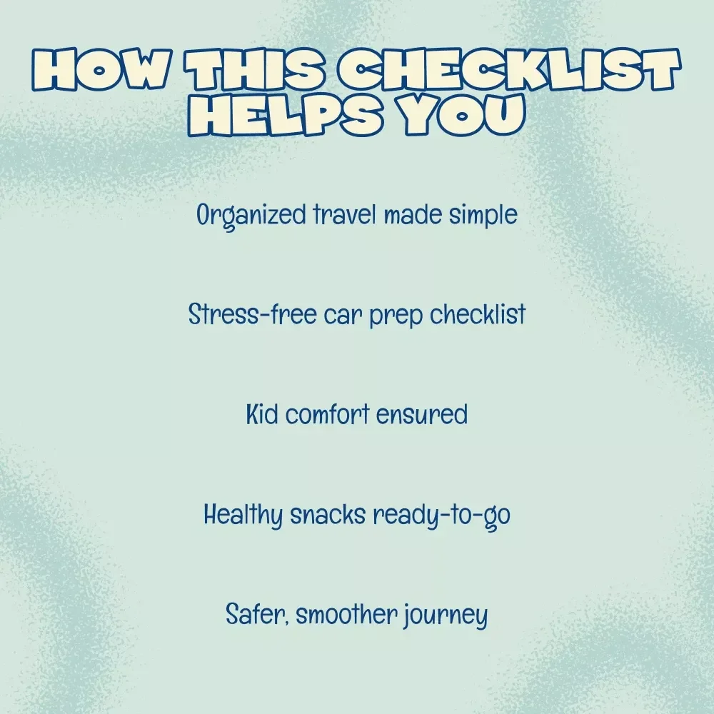 Family Road Trip Prep Checklist | Printable Travel Essentials | Best Way to Prepare for Family Road Trip | Digital Download