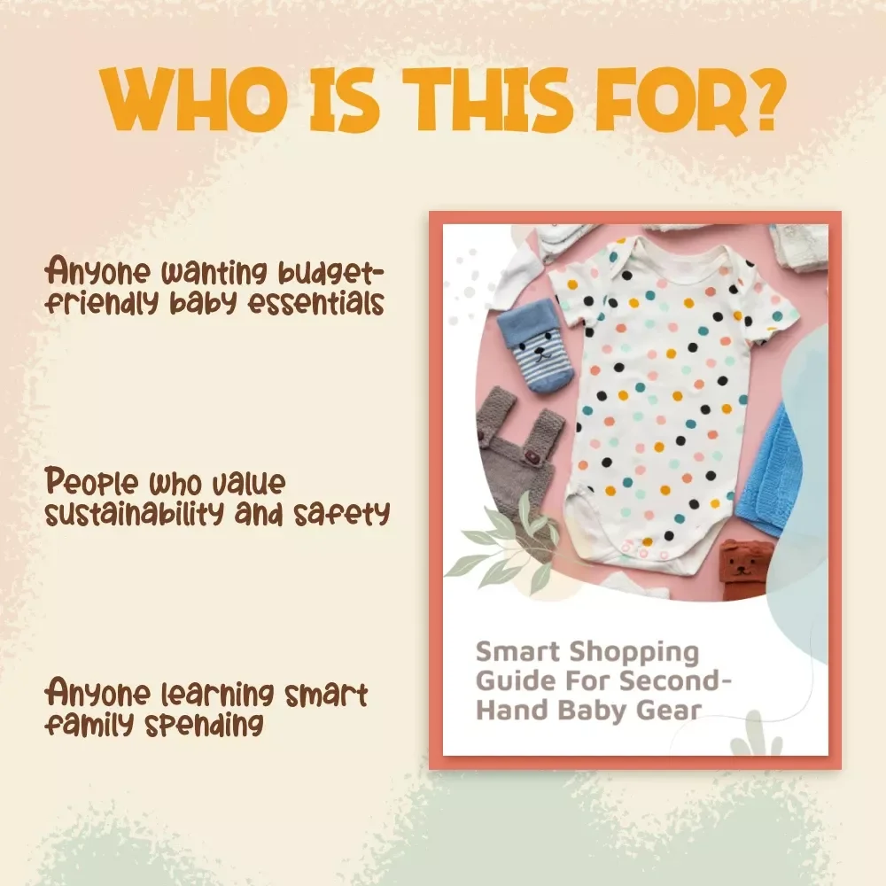 Smart Shopping Guide for Second-Hand Baby Gear | eBook with Tips for Buying Second-Hand Baby Gear | Budget-Friendly Baby Essentials & Sustainable Parenting Resource