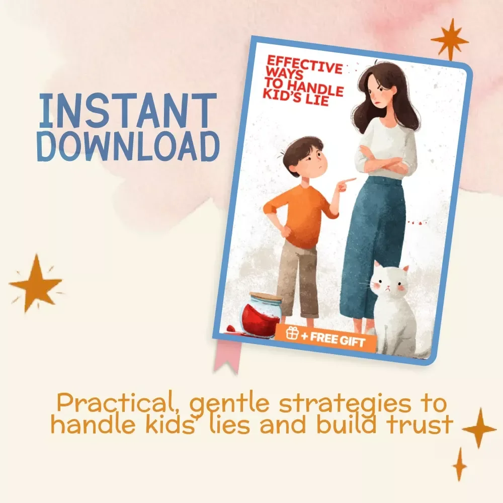 Effective Ways to Handle Kid’s Lie | Parenting eBook, Digital Guide, Checklist for Teaching Honesty, Gentle Parenting PDF Download