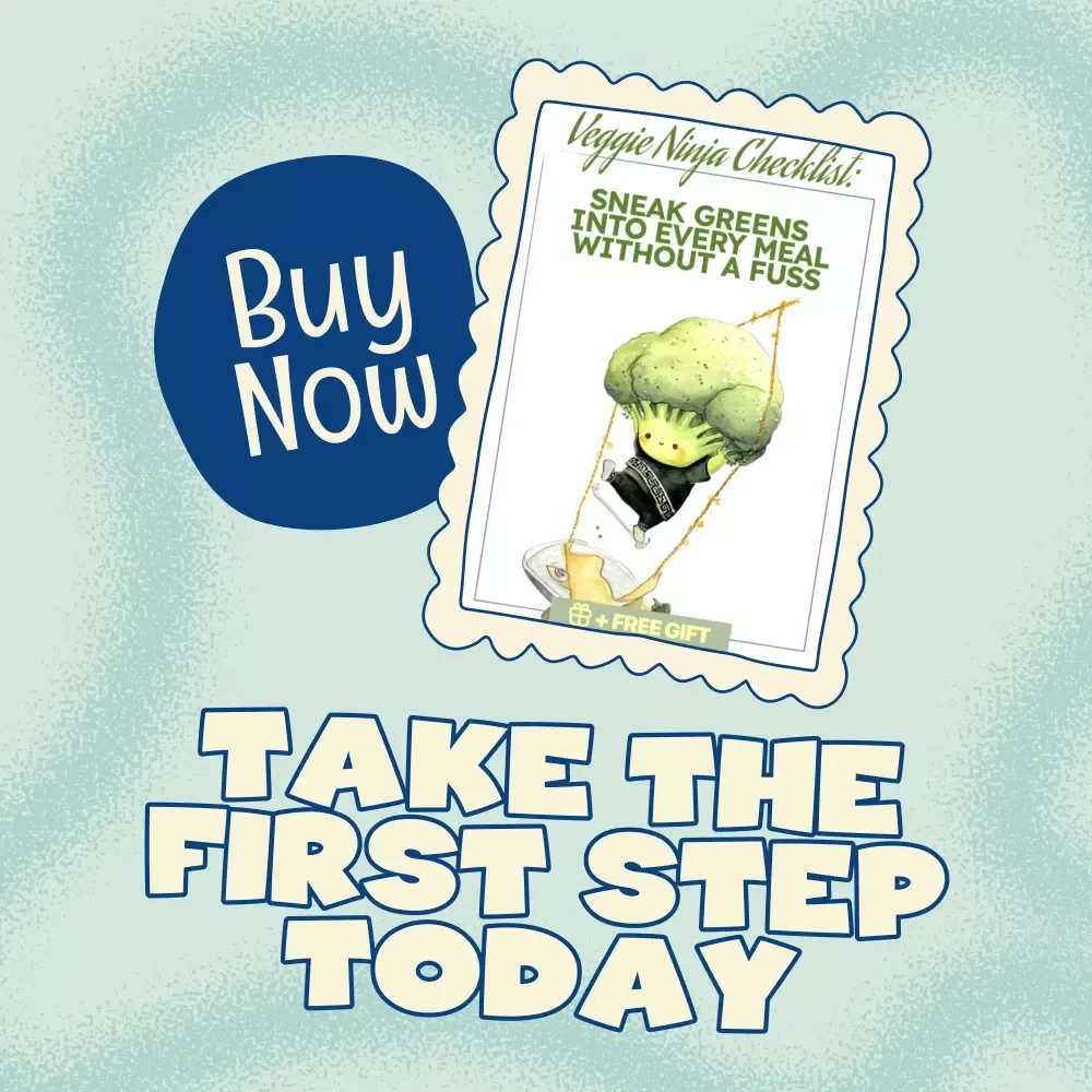 Veggie Ninja Checklist: Sneak Greens Into Every Meal Without a Fuss | Digital Download Printable Guide | Best Way to Sneak Veggies Into Meals for Kids & Families