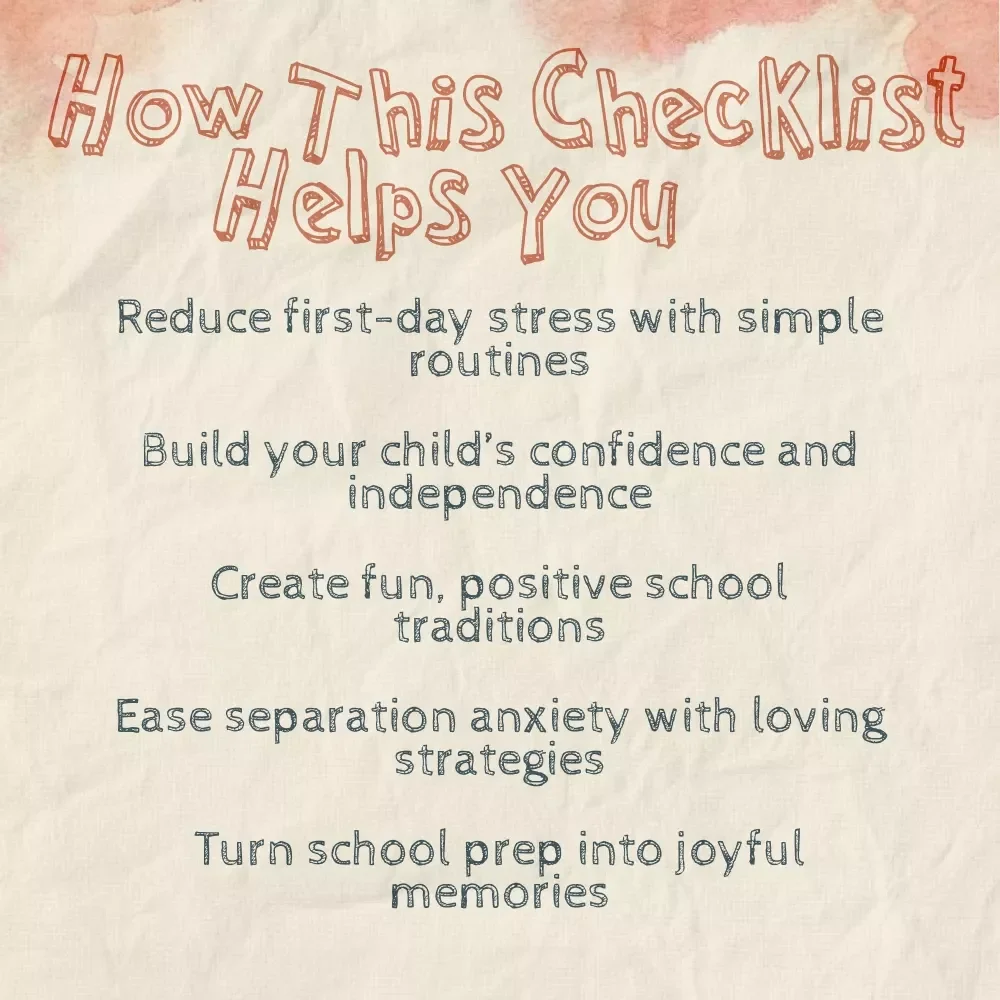 The Ultimate Checklist to Prepare Your Child for School | Back to School Digital Download Guide, Printable eBook for Parents, First Day of School Preparation