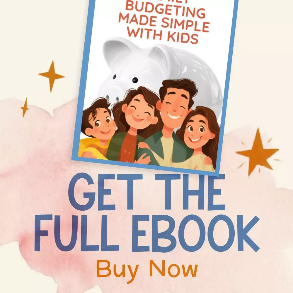 Family Budgeting Made Simple with Kids | Printable Digital Download eBook | Teaching Kids About Money, Allowance, Saving & Budgeting Guide for Parents
