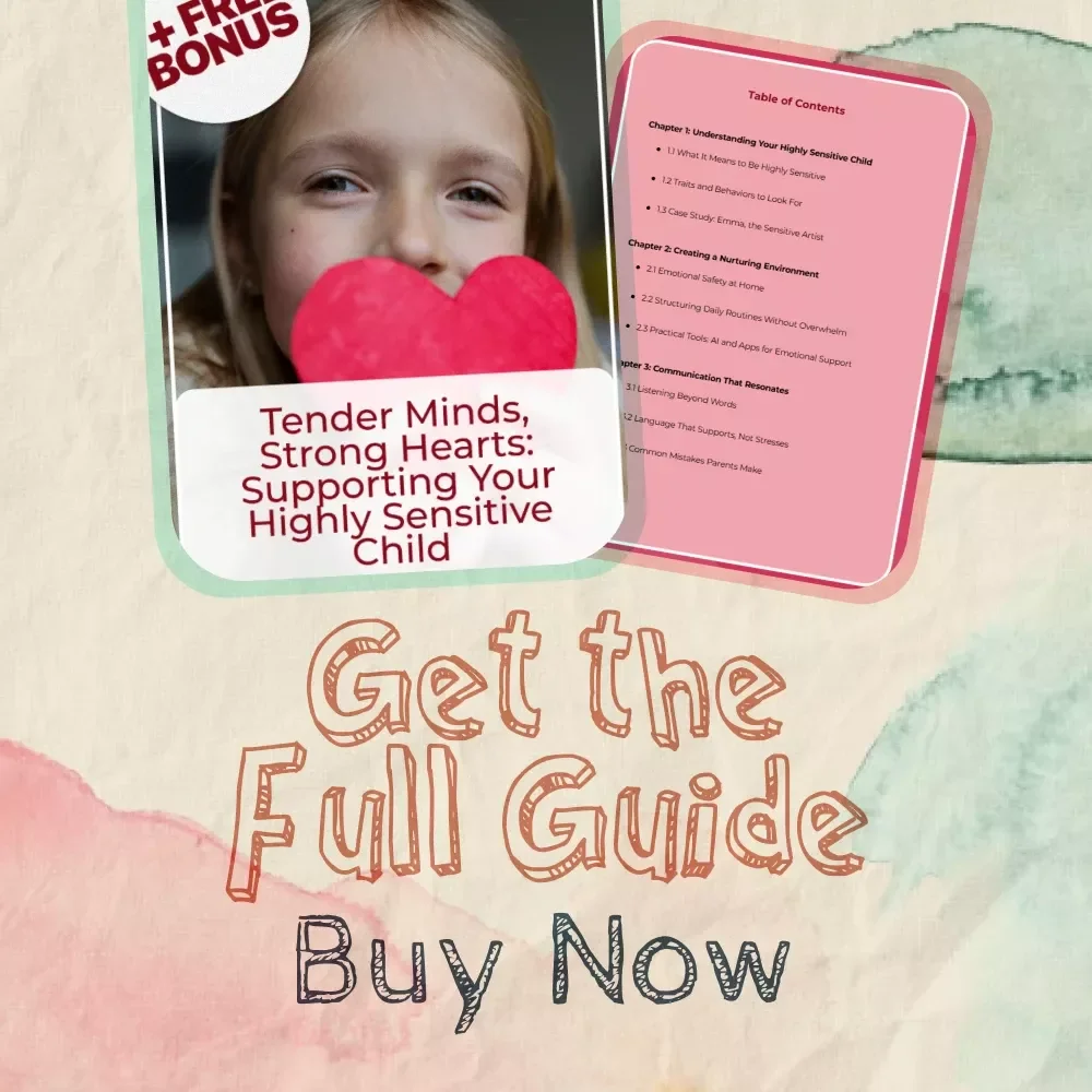Tender Minds, Strong Hearts: Supporting Your Highly Sensitive Child | Best Way to Support Highly Sensitive Child | Parenting Guide, eBook, Digital Download