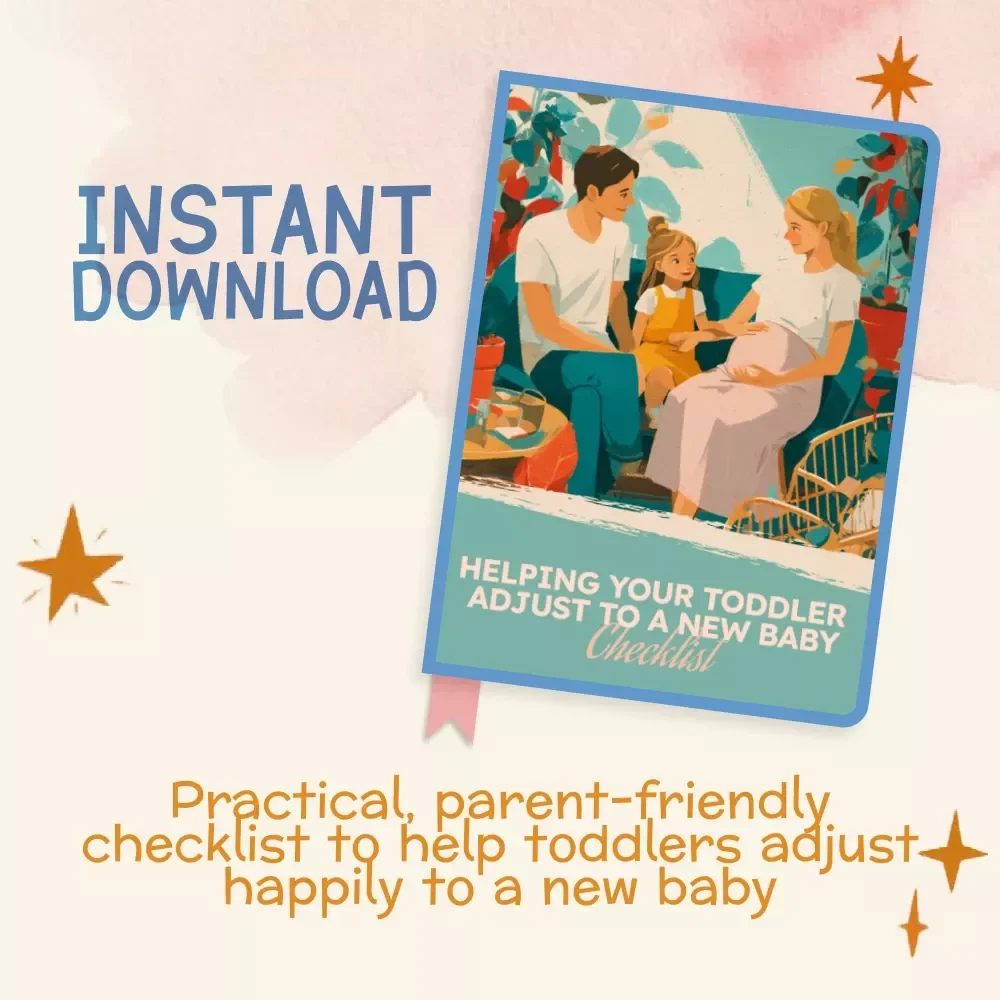 Helping Your Toddler Adjust to a New Baby | Digital Download Checklist & Parenting Guide for Smooth Sibling Transition