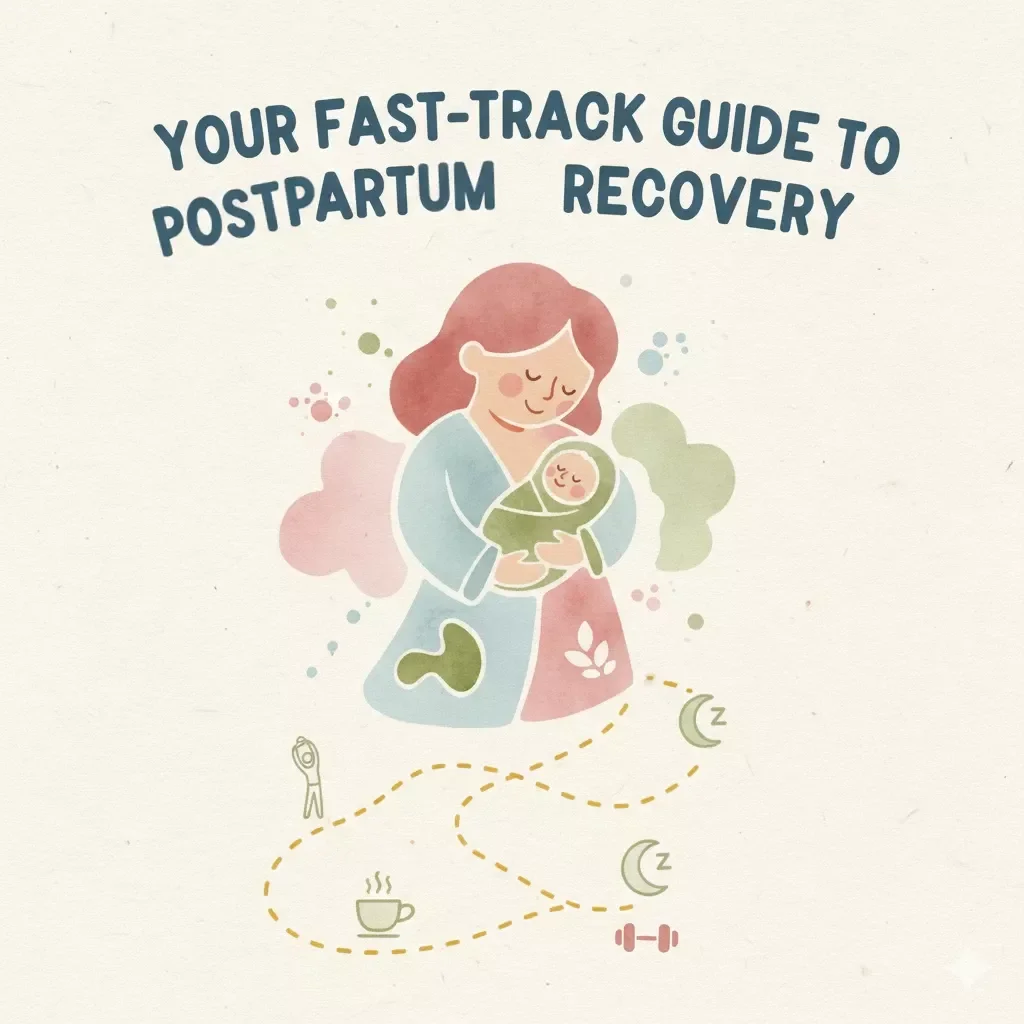 Your Fast-Track Guide to Postpartum Recovery | How to Recover After Childbirth Faster | Digital Download Healing & Self-Care eBook for New Moms