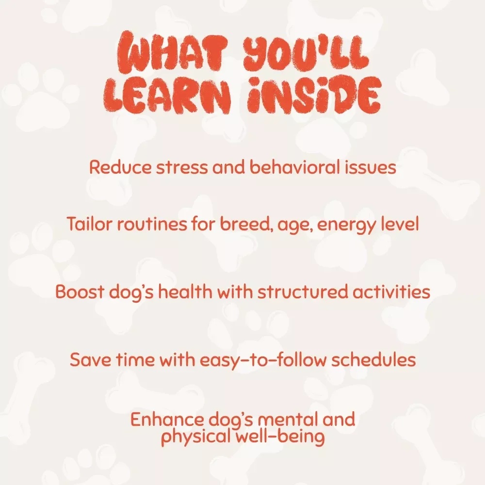 Paws & Plans: Building the Perfect Daily Routine for Your Dog - Dog Care Guide, Routine Planner & Checklist for Pet Owners