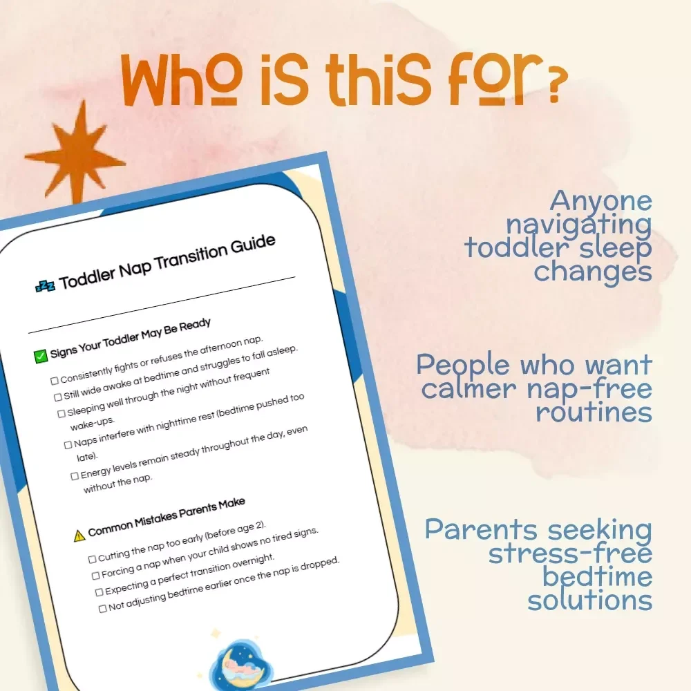 Toddler Nap Transition Guide – Printable Parenting Checklist for When Should Toddler Drop Afternoon Nap