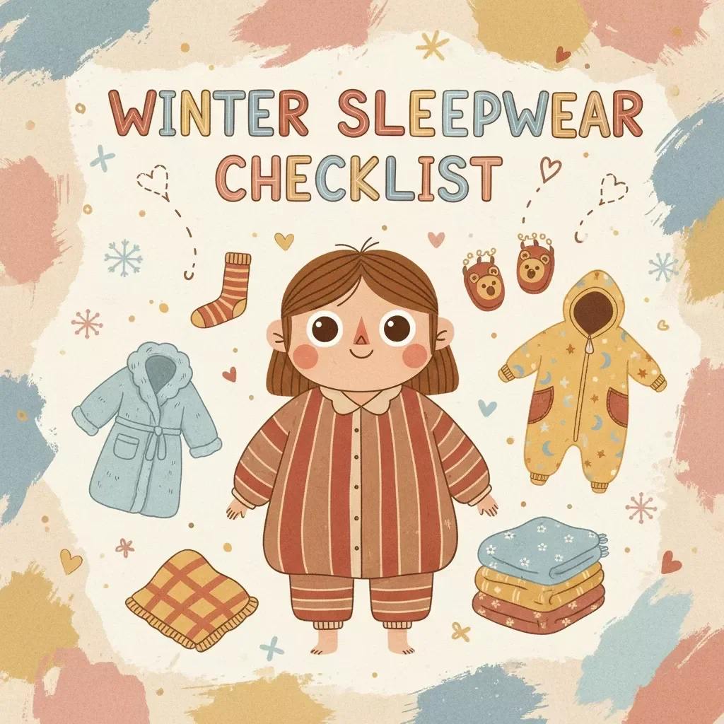 Winter Sleepwear Checklist | Baby Sleep Guide | New Parent Digital Download | Safe Sleep eBook | Nursery Sleep Essentials