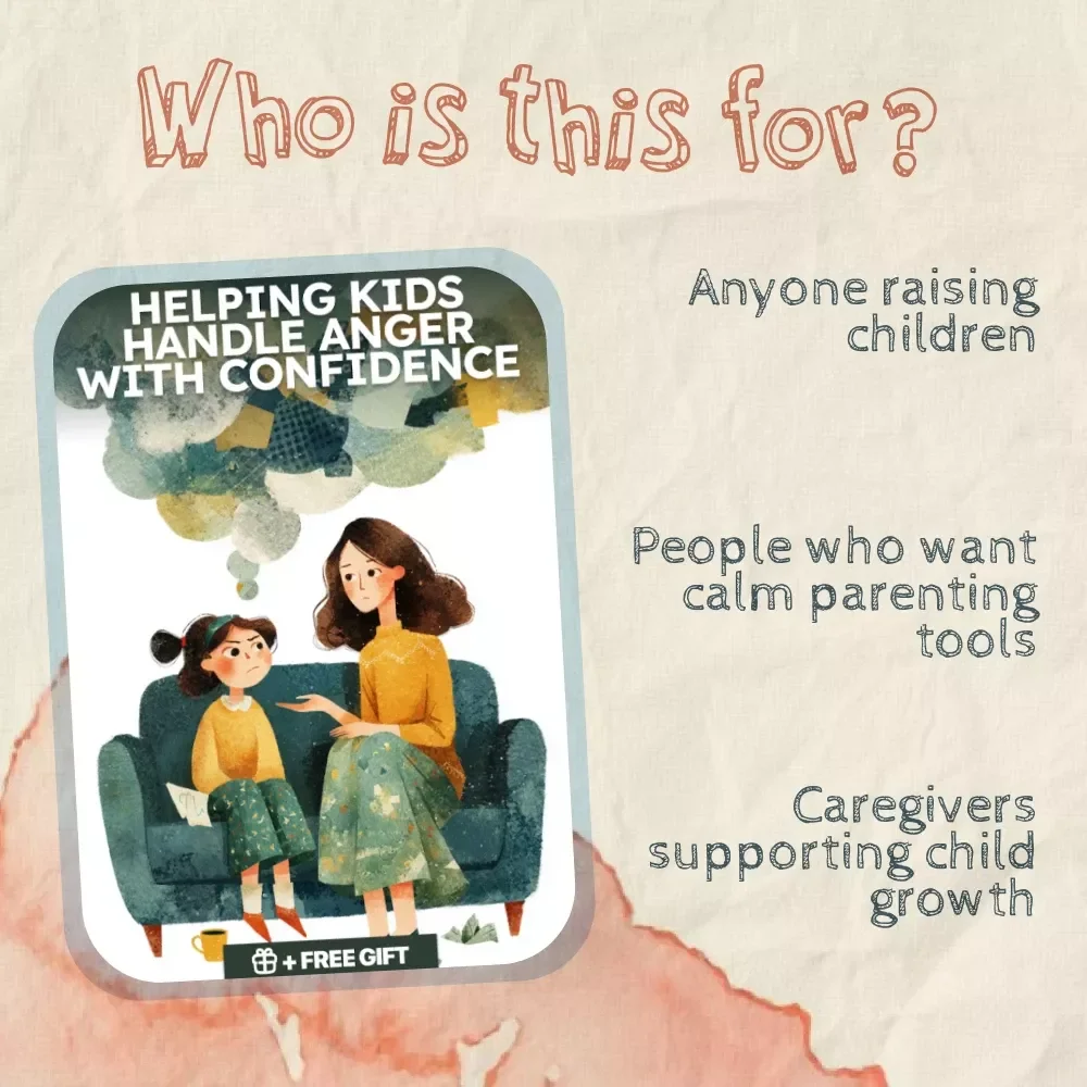Helping Kids Handle Anger with Confidence Guide | Digital Download with Tips for Helping Kids Handle Anger, Strategies, and Family Support