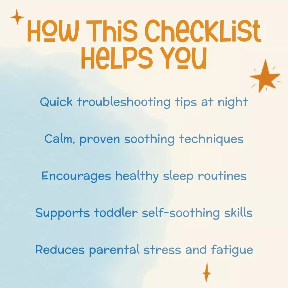 How to Get Toddler Back to Sleep – Quick & Gentle Nighttime Solutions | Printable Checklist for Parents