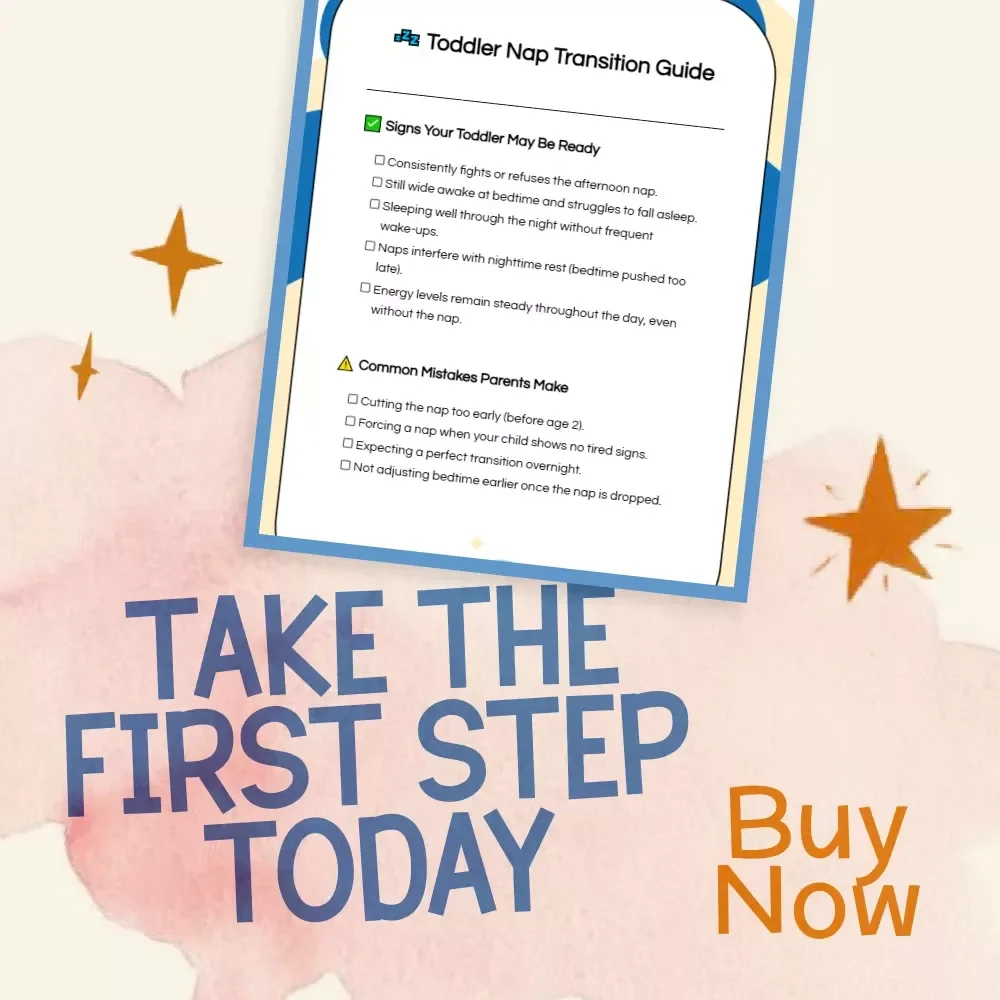 Toddler Nap Transition Guide – Printable Parenting Checklist for When Should Toddler Drop Afternoon Nap