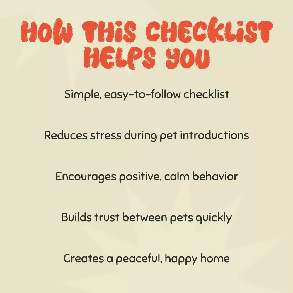 Checklist: Best Way to Introduce Pets to Each Other Safely – Step-by-Step Guide for a Smooth and Happy Introduction