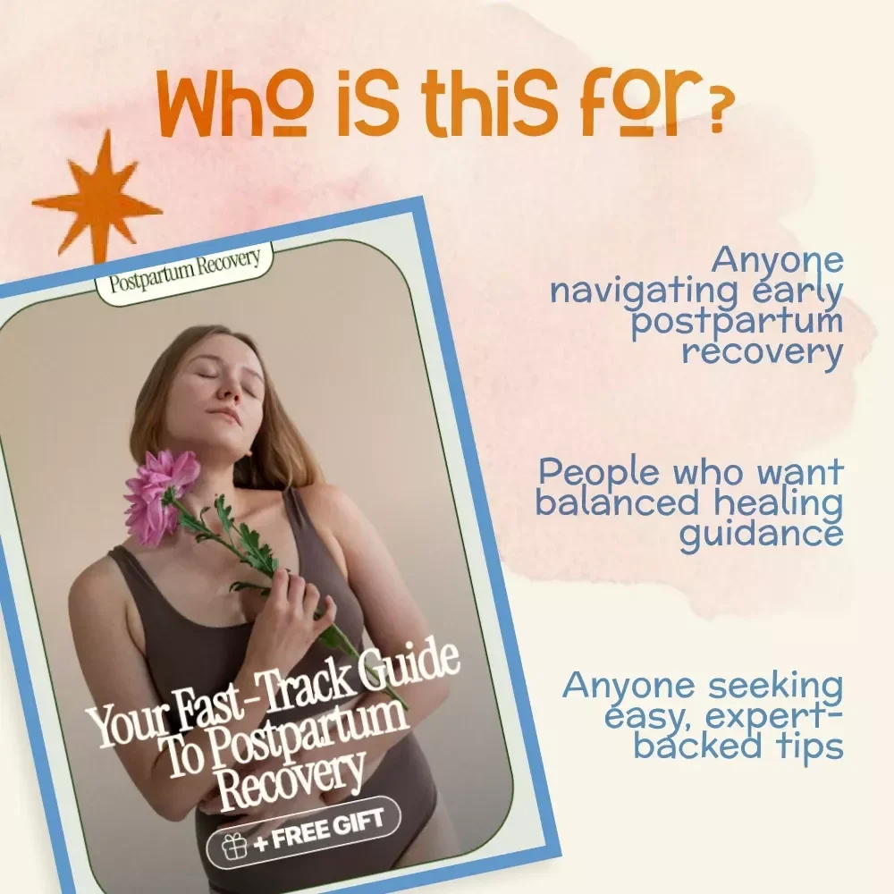 Your Fast-Track Guide to Postpartum Recovery | How to Recover After Childbirth Faster | Digital Download Healing & Self-Care eBook for New Moms