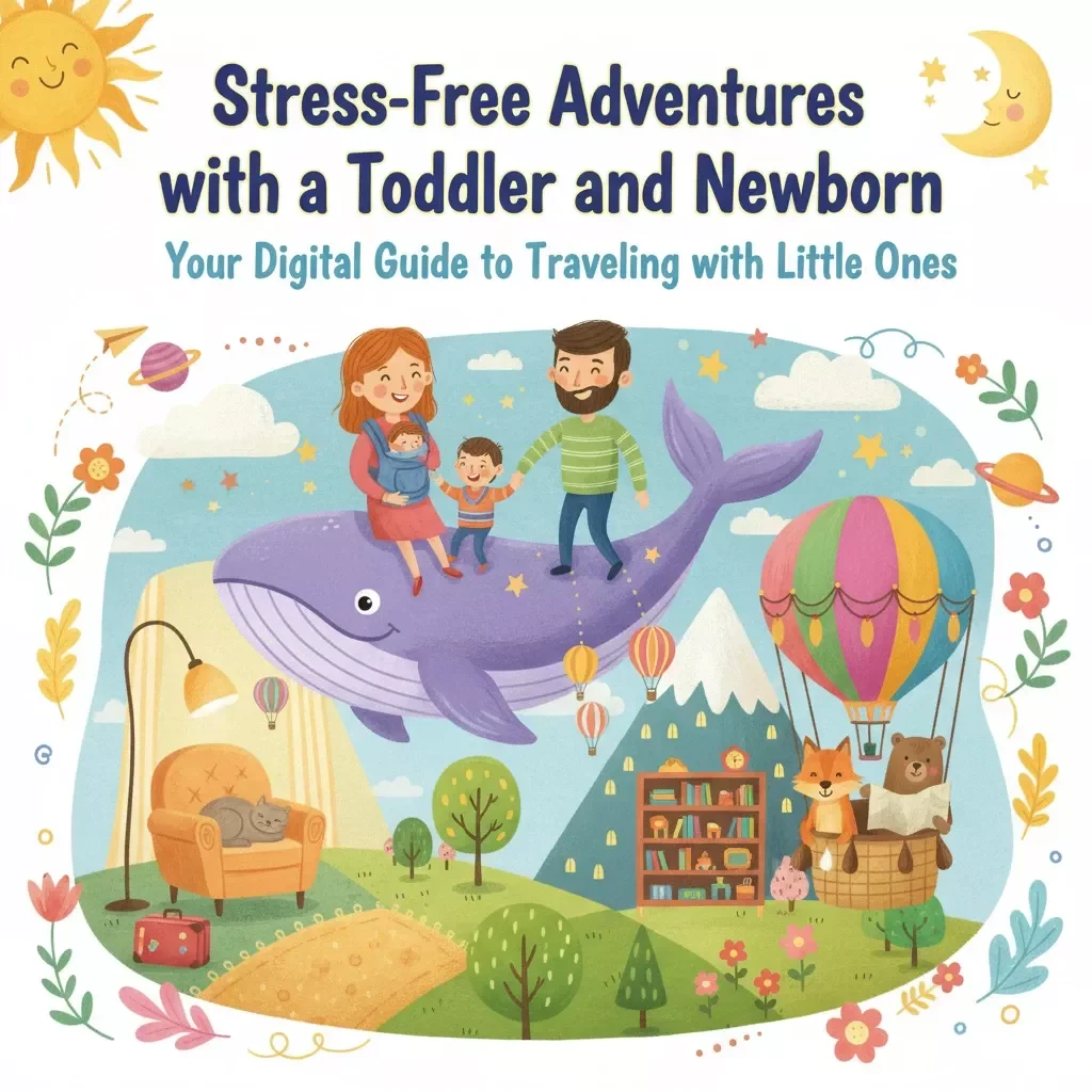 Stress-Free Adventures with a Toddler and Newborn | Travel Guide eBook | Best Way to Travel with Toddler and Newborn | Family Travel Tips and Checklists