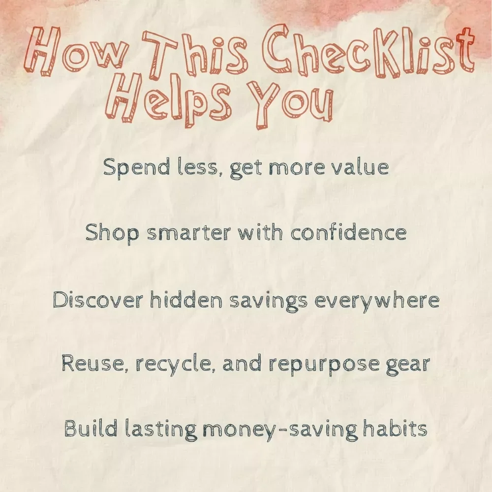 Baby Gear on a Budget | Printable Checklist for New Parents | How to Save Money on Baby Gear | Frugal Baby Essentials Planner & Savings Guide
