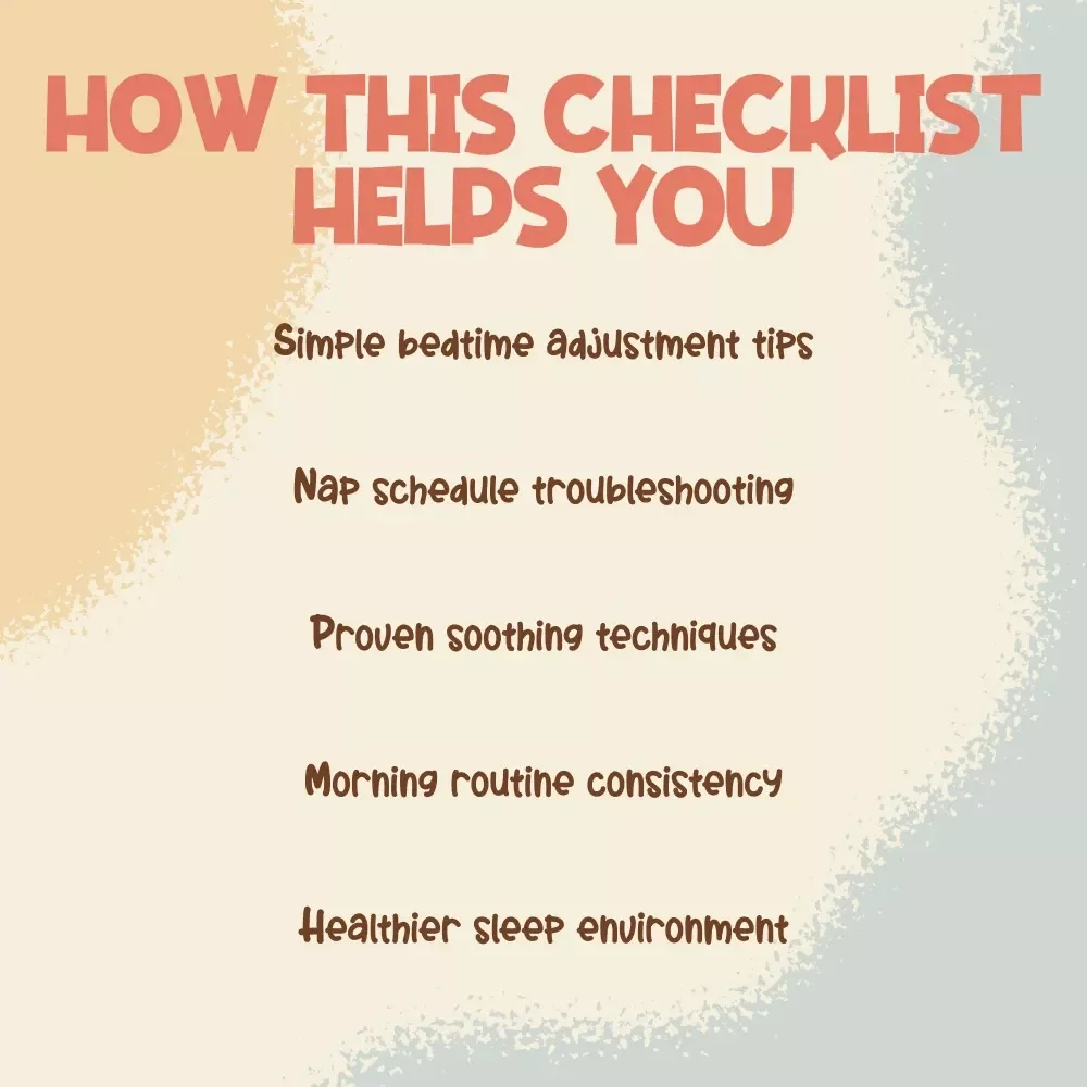 Toddler Early Wake-Ups Checklist | Digital Download Guide for Parents Asking “Why Is My Toddler Waking Up Too Early?”