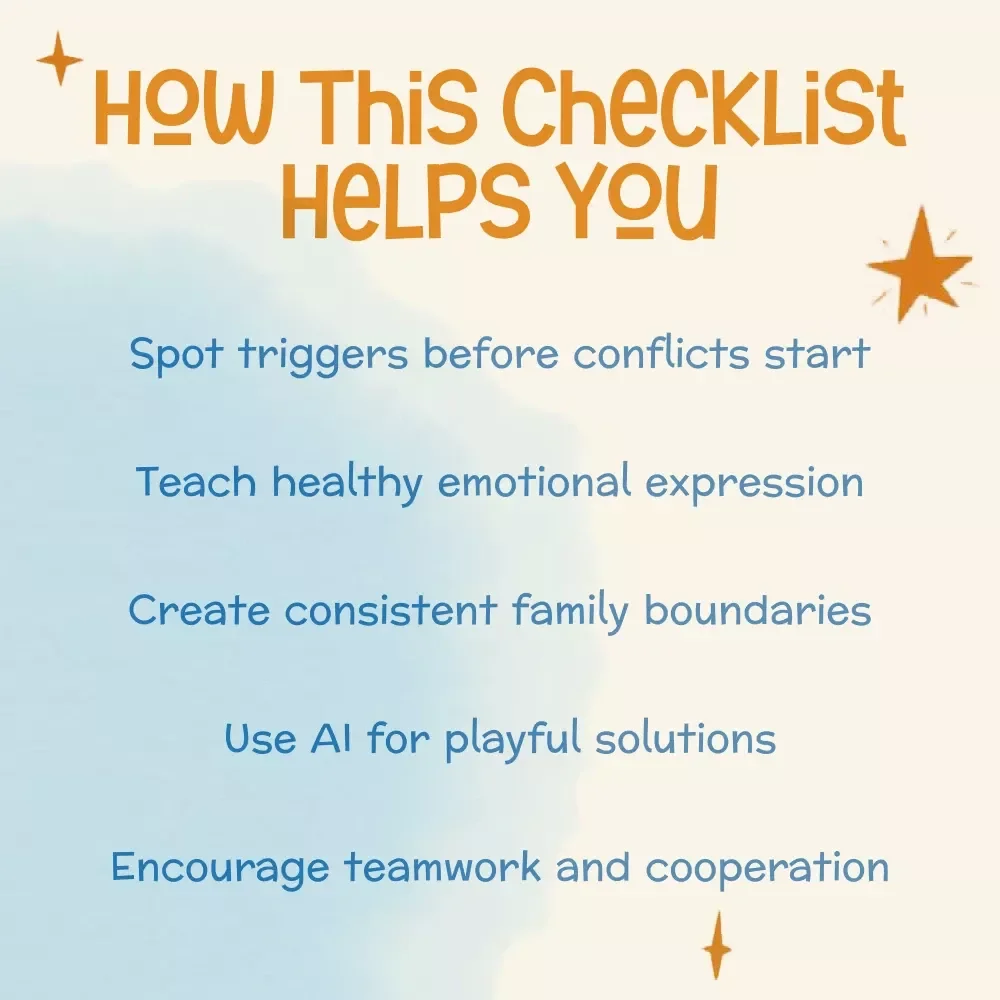 Calm Ways to Handle Sibling Rivalry | Parenting Guide, eBook & Checklist for Positive Family Communication & Conflict Resolution