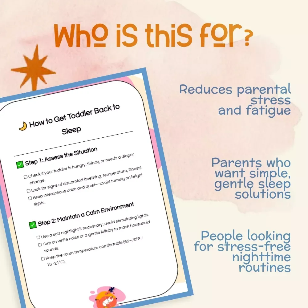 How to Get Toddler Back to Sleep – Quick & Gentle Nighttime Solutions | Printable Checklist for Parents