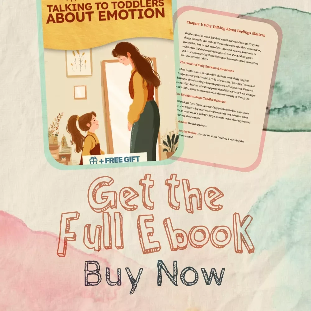 A Parent’s Guide to Talking to Toddlers About Emotions | eBook for Parents | How to Talk to Toddlers About Feelings | Emotional Development Guide for Moms & Dads | Digital Download