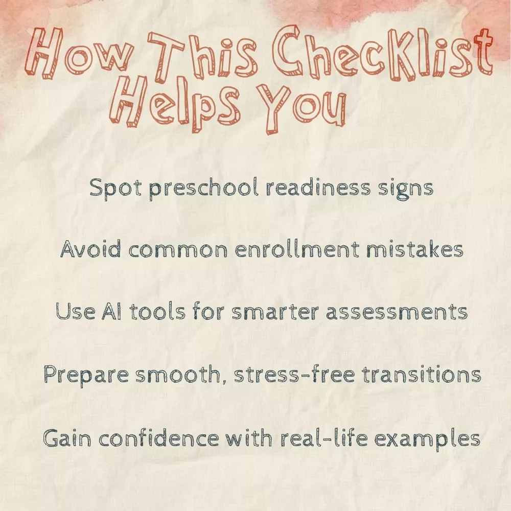 Is Your Child Ready for Preschool? | Preschool Readiness Guide | Digital Download eBook & Checklist for Parents