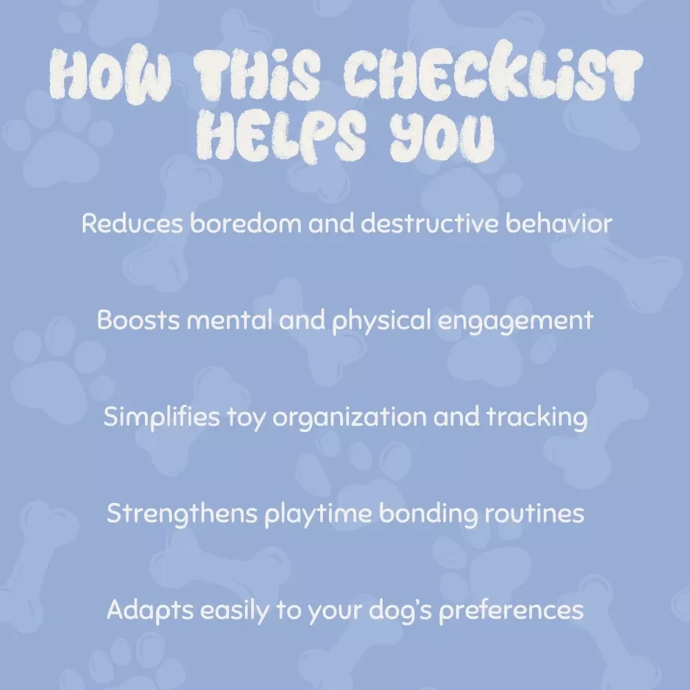 Dog Toy Rotation Mastery Checklist | The Best Way to Rotate Dog Toys for Endless Interest & Happy Playtime | Printable Pet Care Guide for Organized Dog Owners