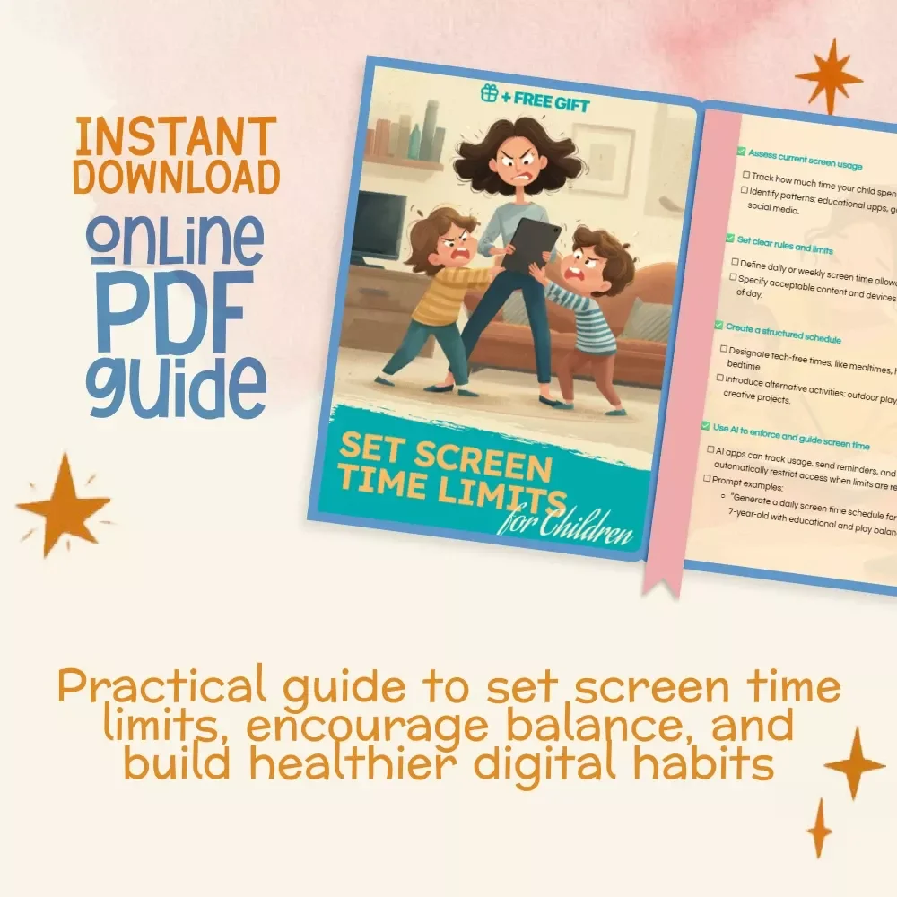Set Screen Time Limits for Children | Digital Parenting Guide, eBook & Checklist for Healthy Tech Habits