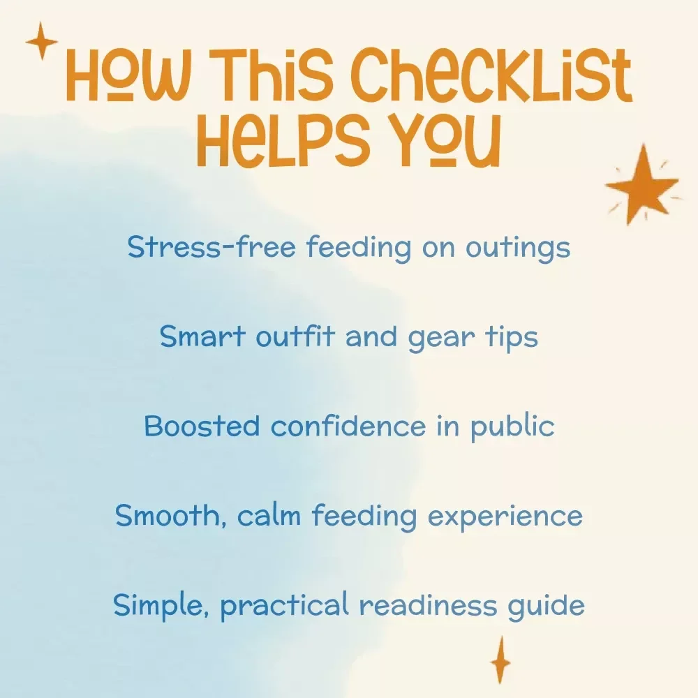 Breastfeed with Confidence: Checklist | Digital Download | New Mom Resource | Printable Guide with Tips for Breastfeeding in Public | Breastfeeding Support Tool