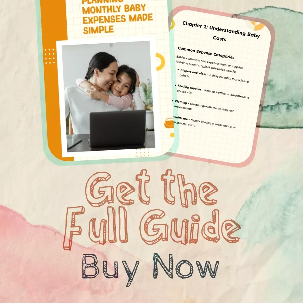 Planning Monthly Baby Expenses Made Simple | Printable Budgeting Guide for New Parents | How to Plan Monthly Expenses for Baby | Digital Download eBook & Checklist
